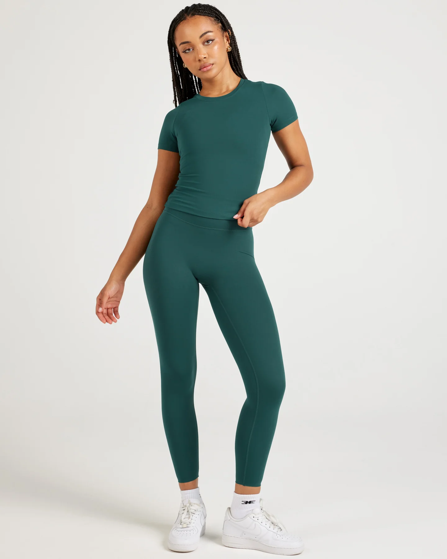 7/8 Airey Leggings - Emerald Green - Image 4