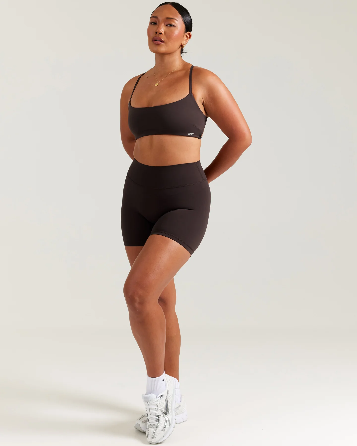 Airey Mini Shorts - Coffee Bean - Image 8