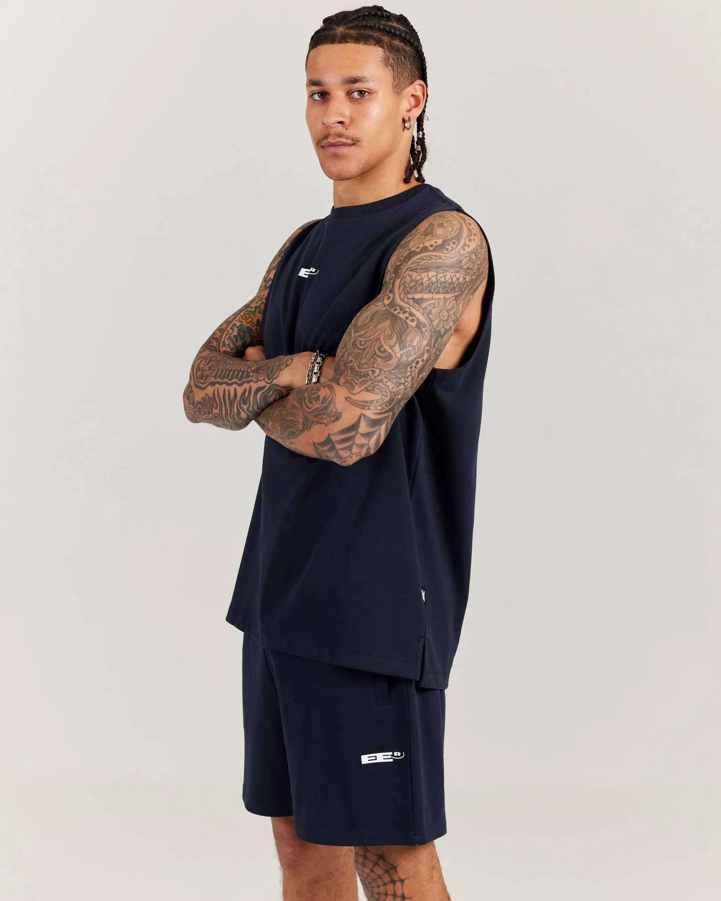 Arc Men's Tank - Navy - Image 3