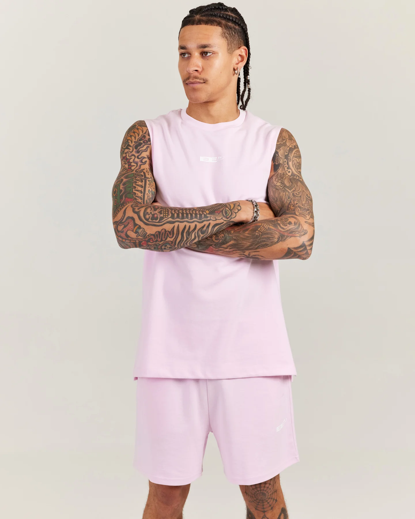 Arc Men's Tank - Soft Pink - Image 3