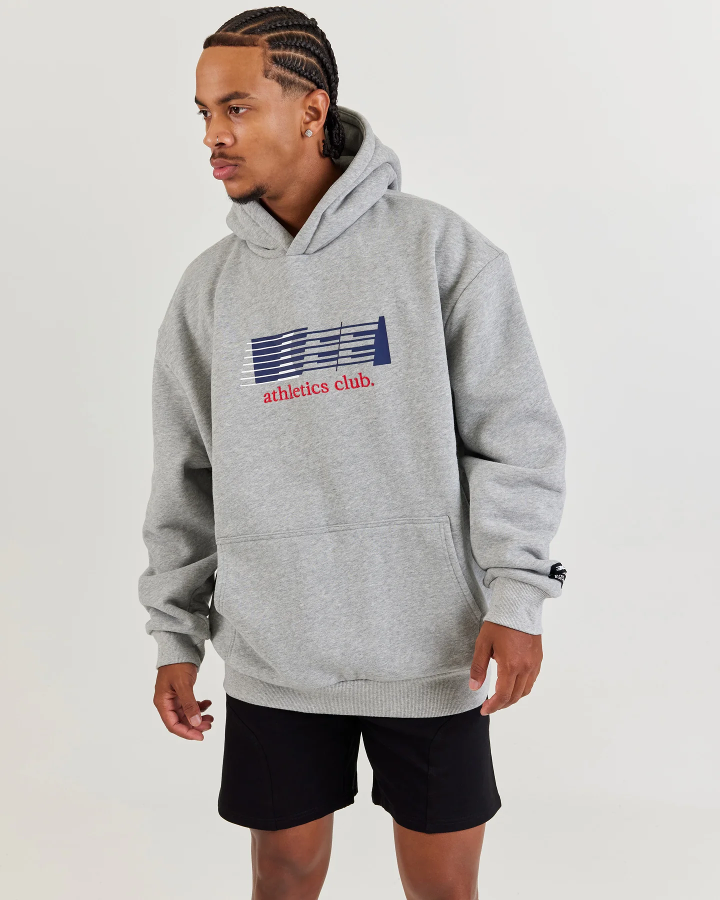 Athletics Club Block Hoodie - Grey - Image 4