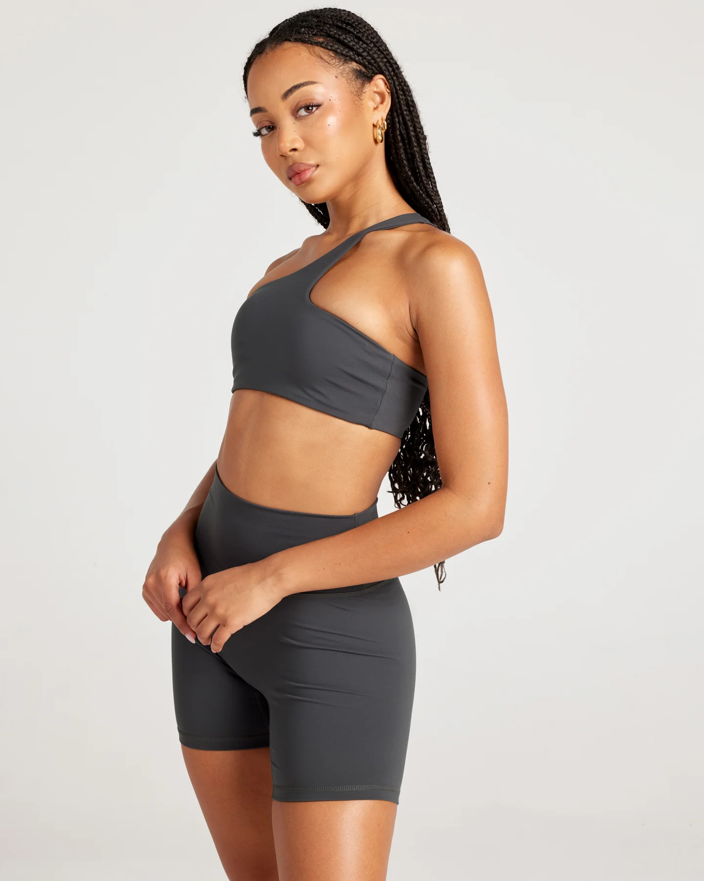 Aura Flow Lite Bra - Charcoal - Image 3