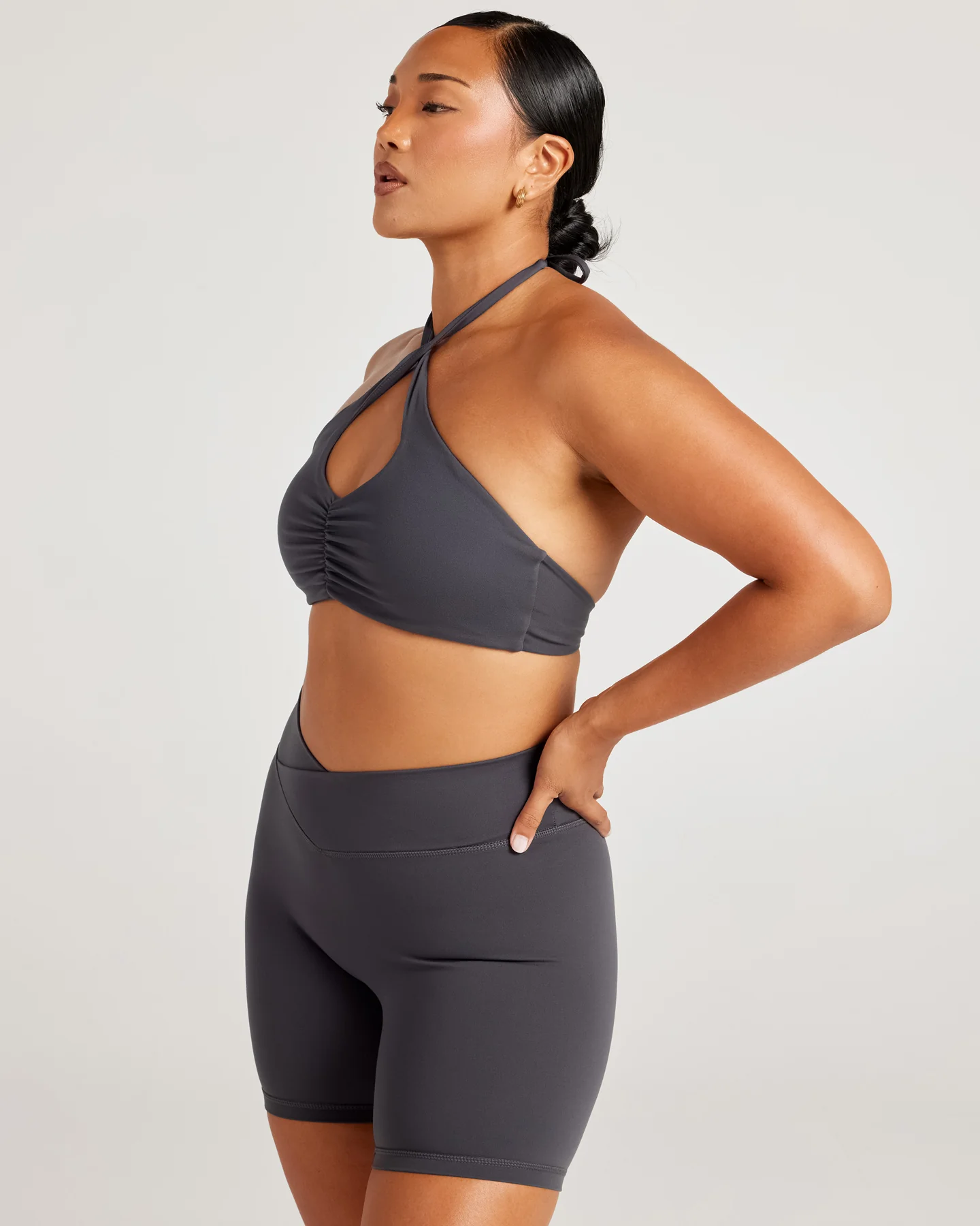 Aura Halo Bra - Charcoal - Image 3