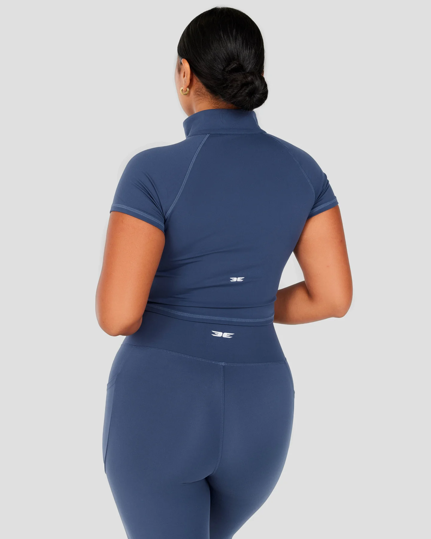 Aura Sculpt Tee - Soft Navy - Image 5