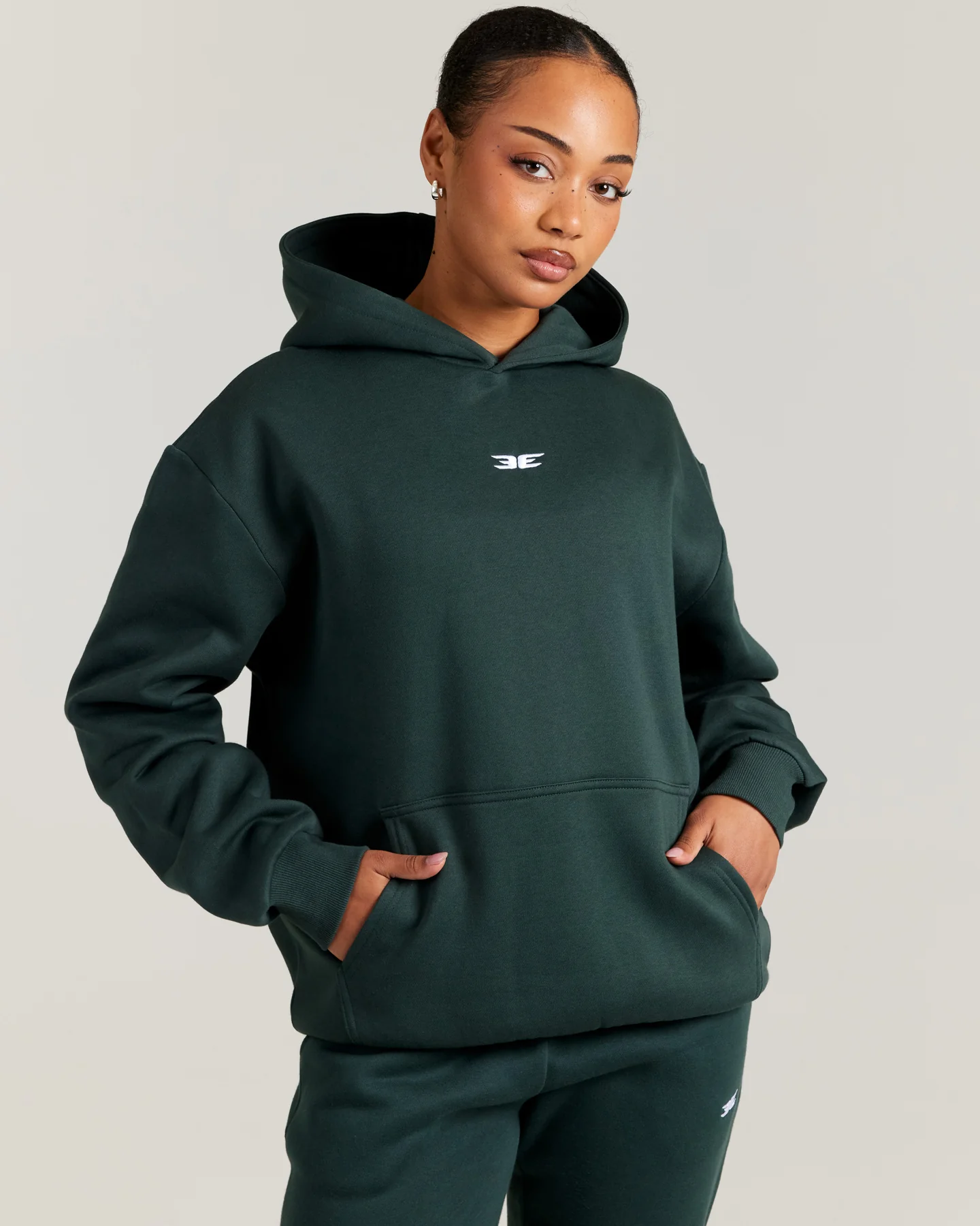 Classic Hoodie - Dark Green - Image 3