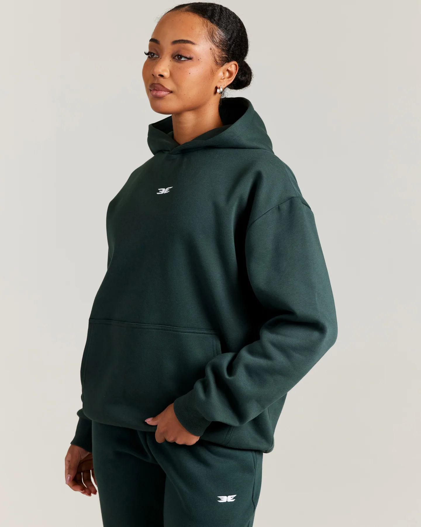 Classic Hoodie - Dark Green - Image 5