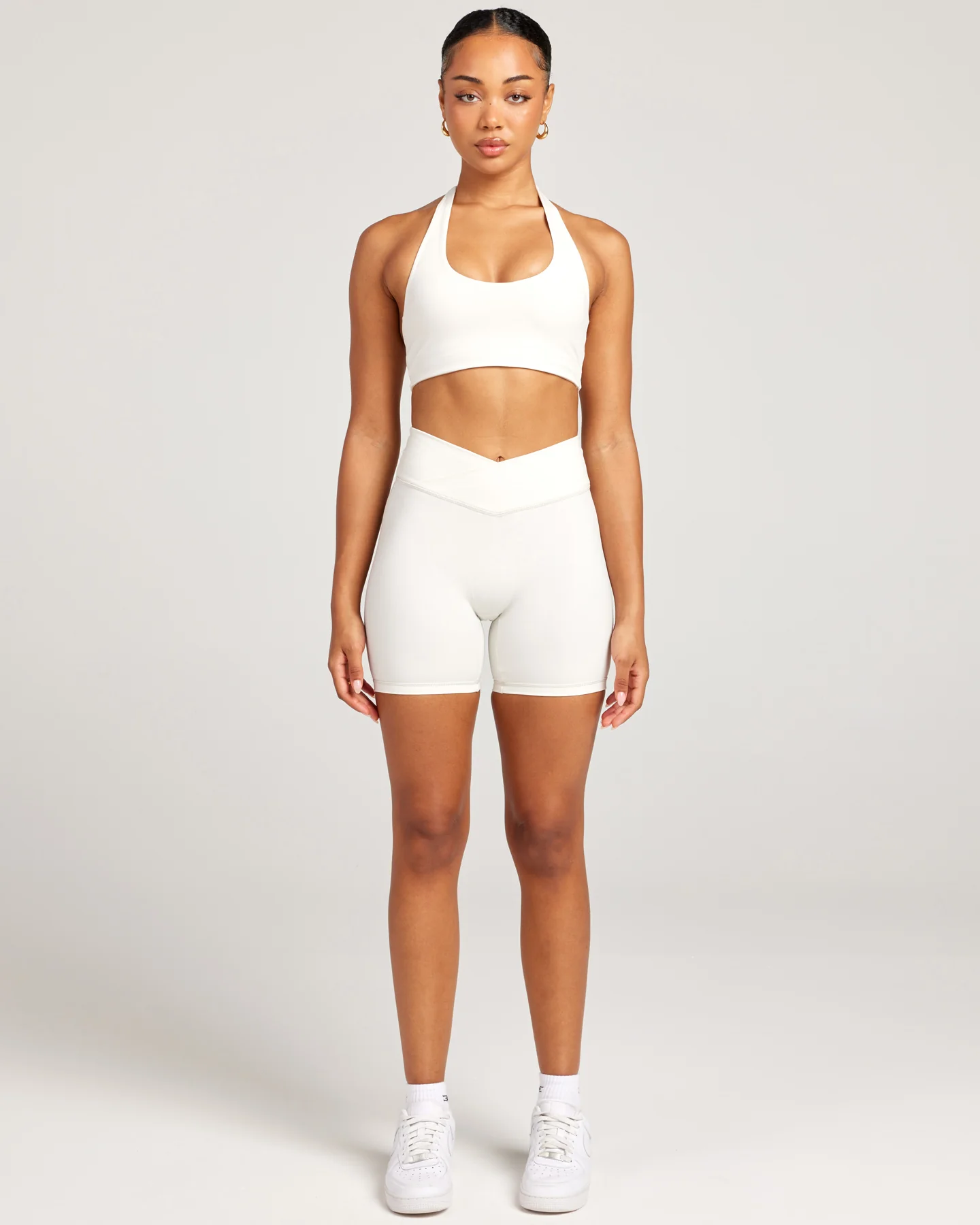 Cross Over Shorts - Vanilla Latte - Image 7