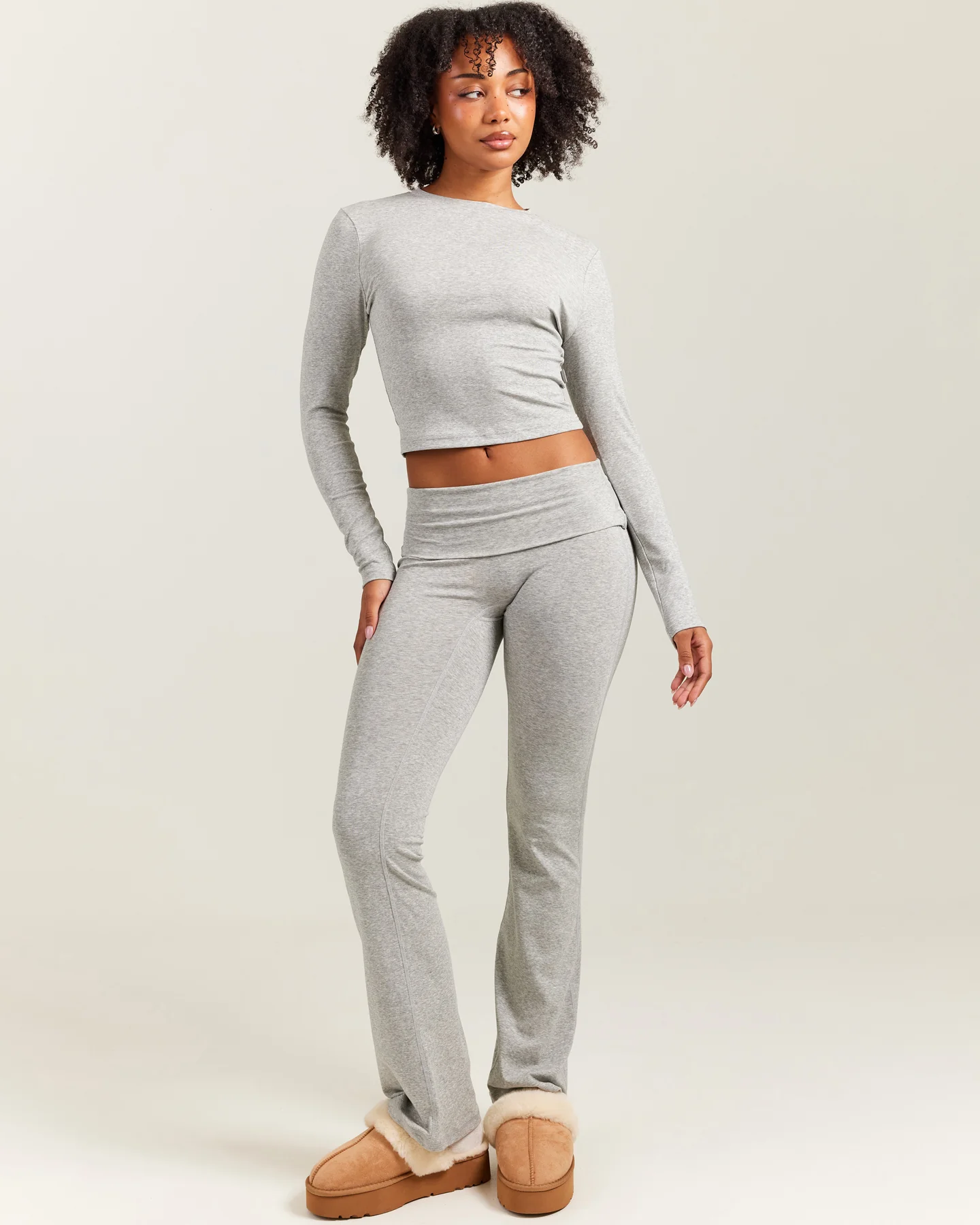 EE Lounge Fold Over Flares - Heather Grey - Image 2