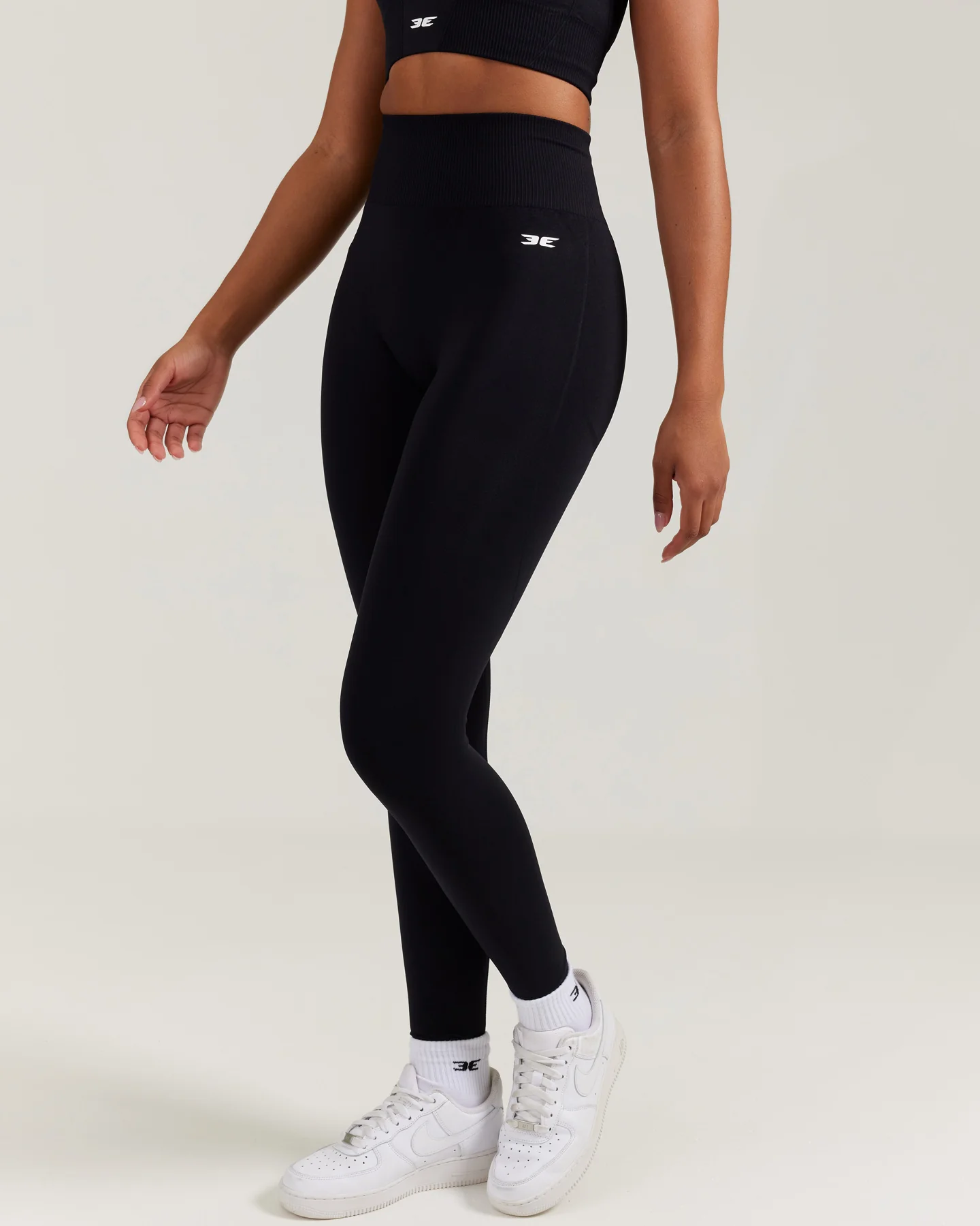 Elite Seamless Leggings - Black - Image 3