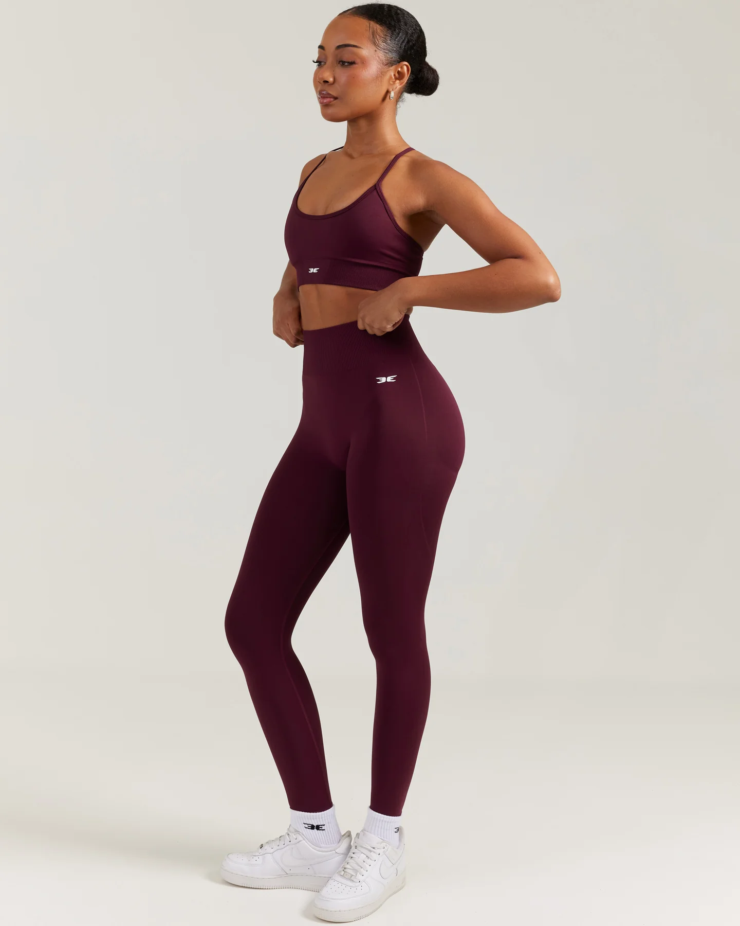 Elite Seamless Leggings - Cherry Cola - Image 5