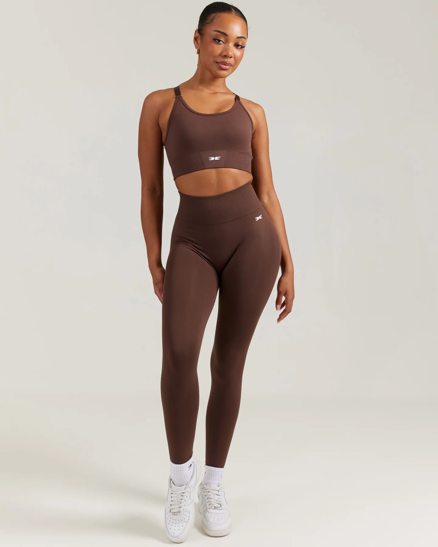 Elite Seamless Leggings - Chocolate - Image 4