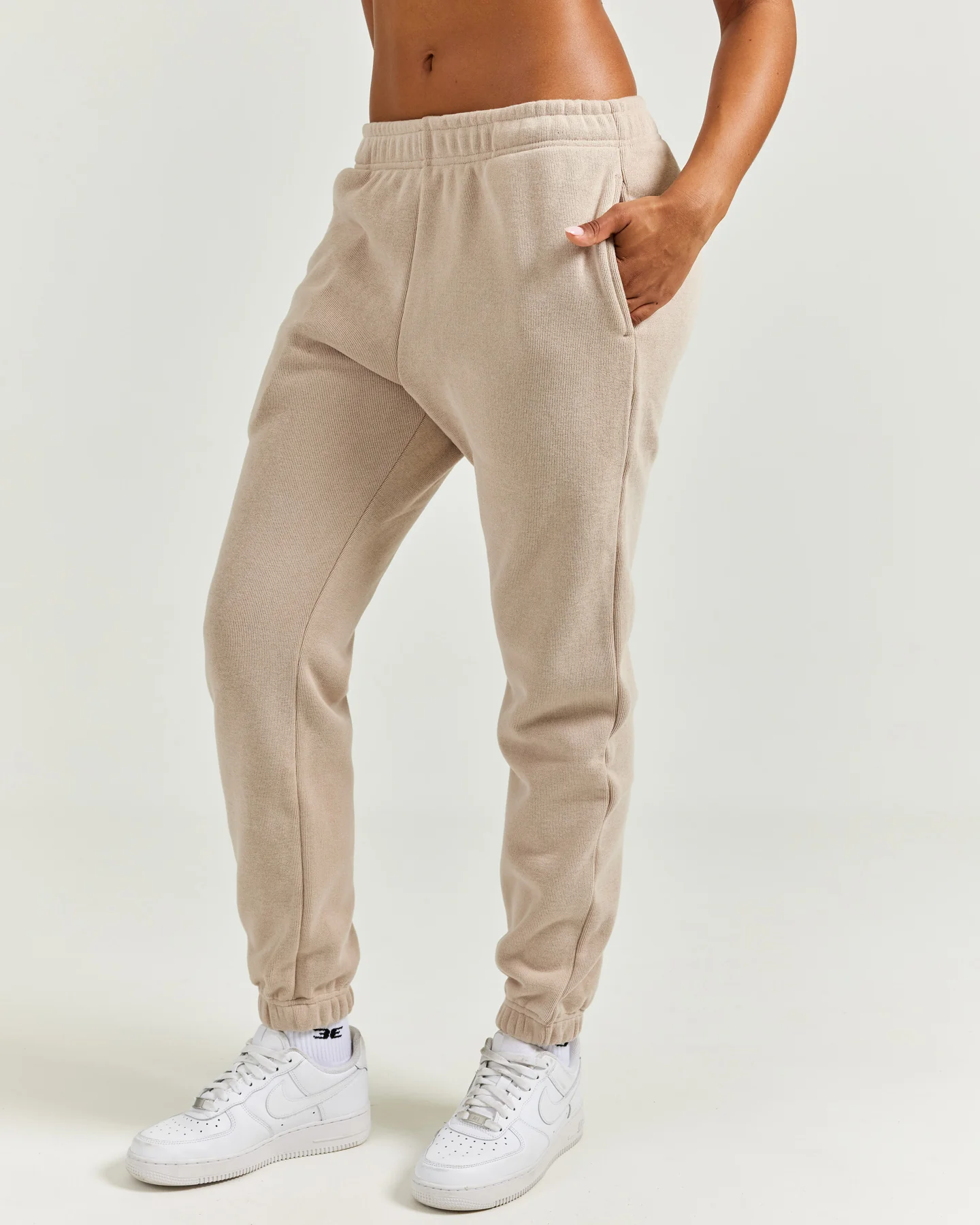 Heavy Weave Joggers - Taupe - Image 6