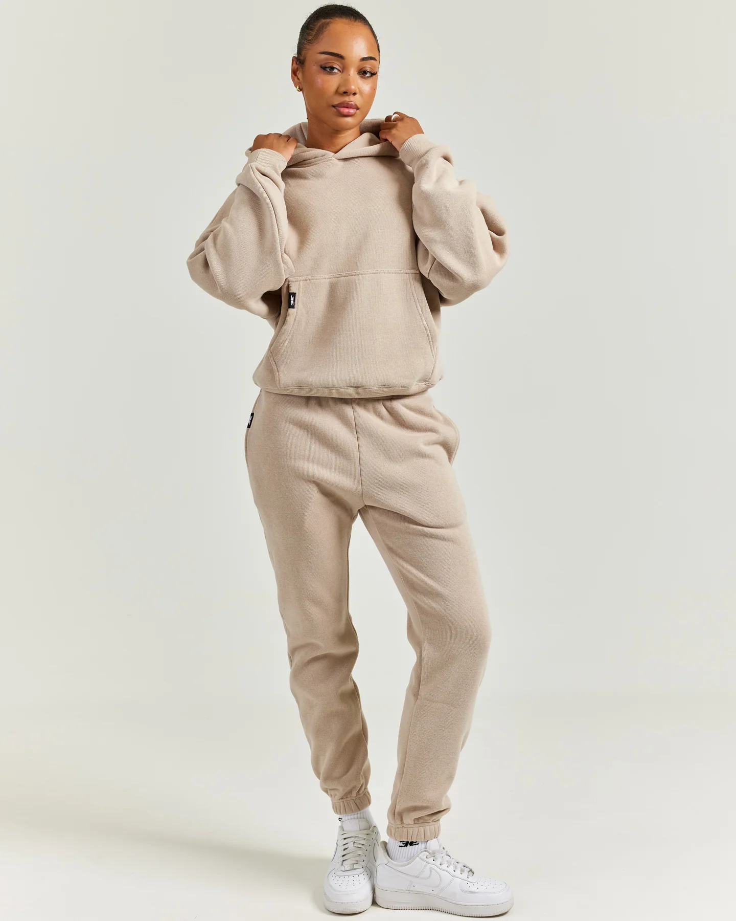 Heavy Weave Joggers - Taupe - Image 8