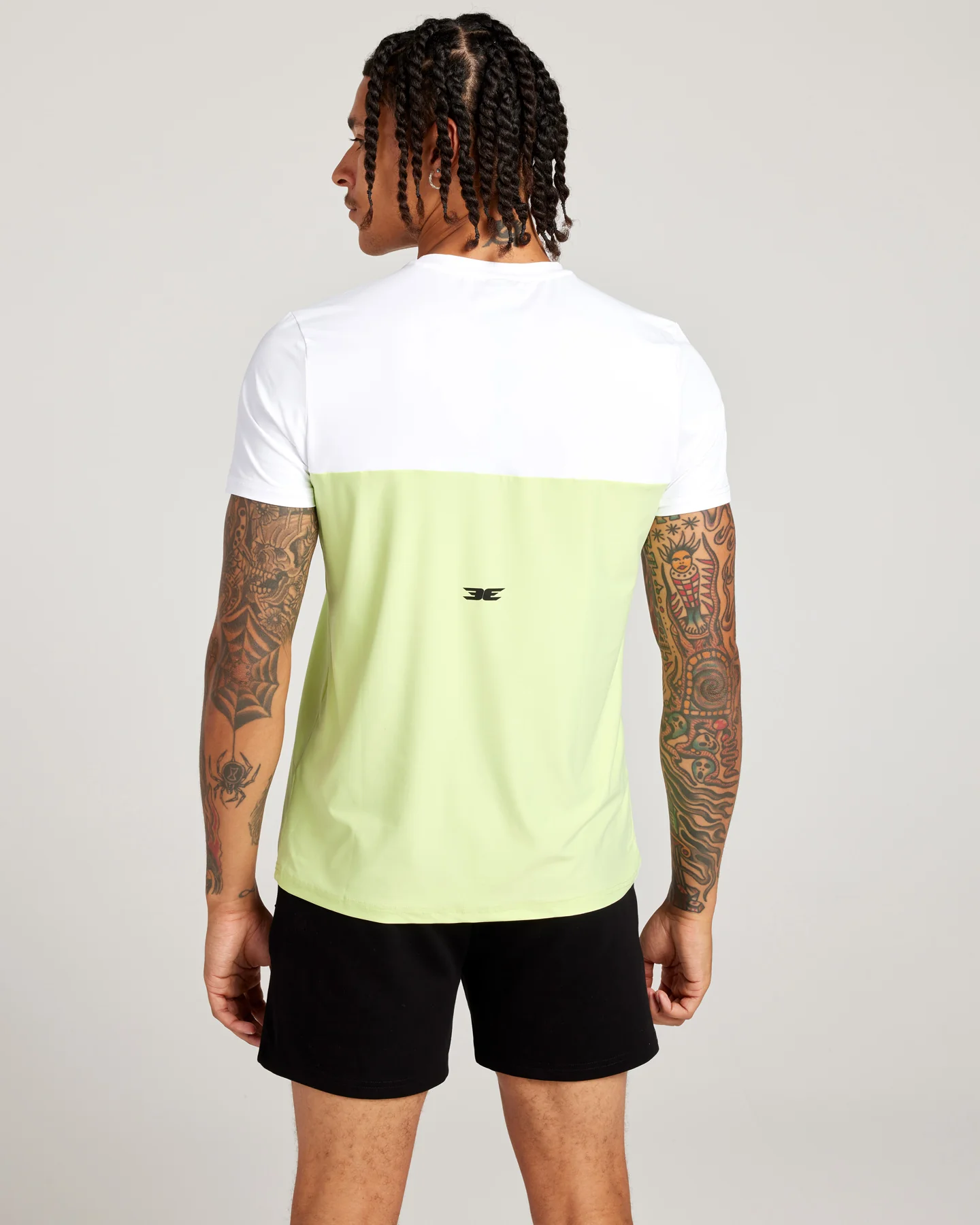 Men's Ace V3 Split Tee - White / Lime - Image 3