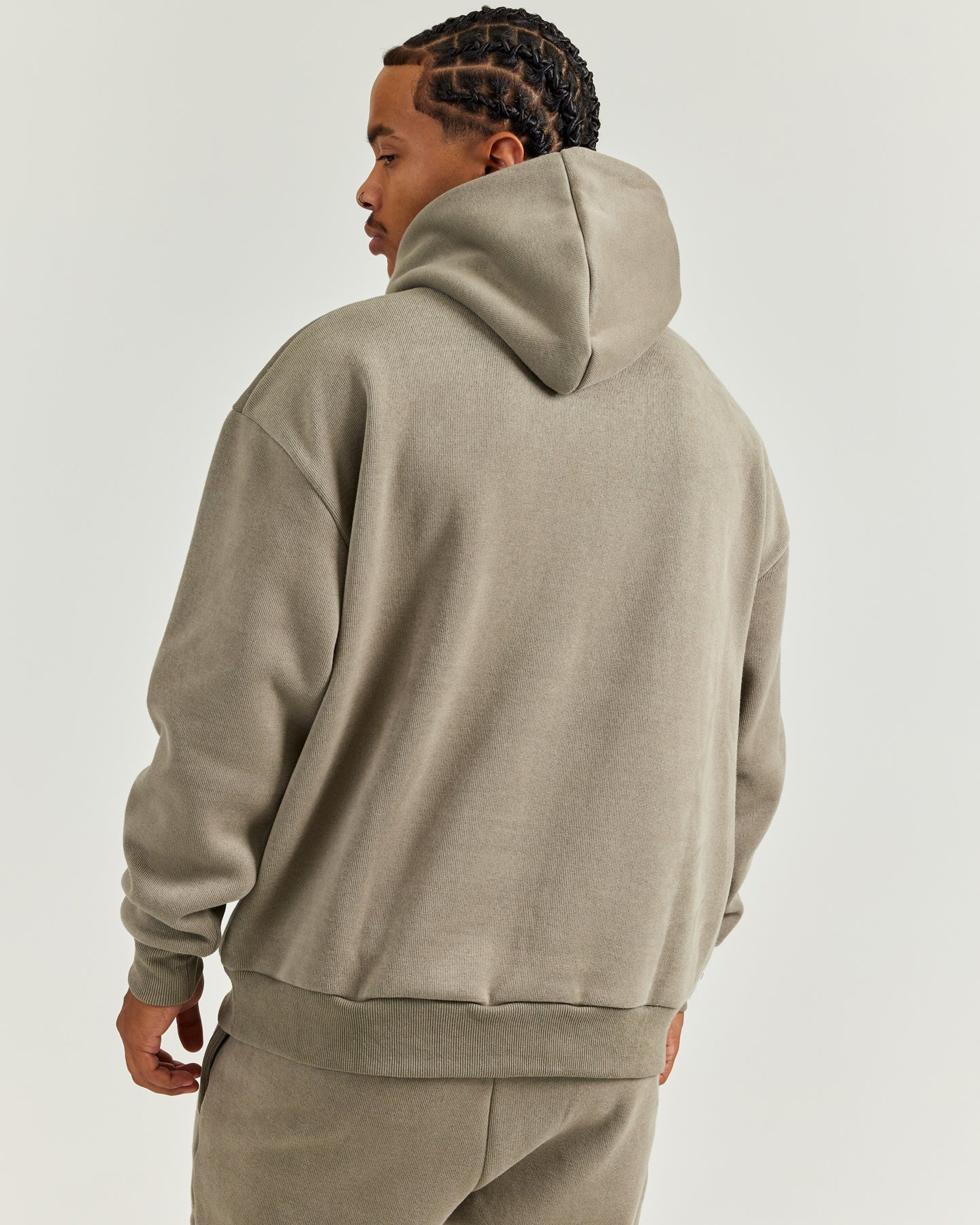 Men's Heavy Weave Hoodie - Sage - Image 2
