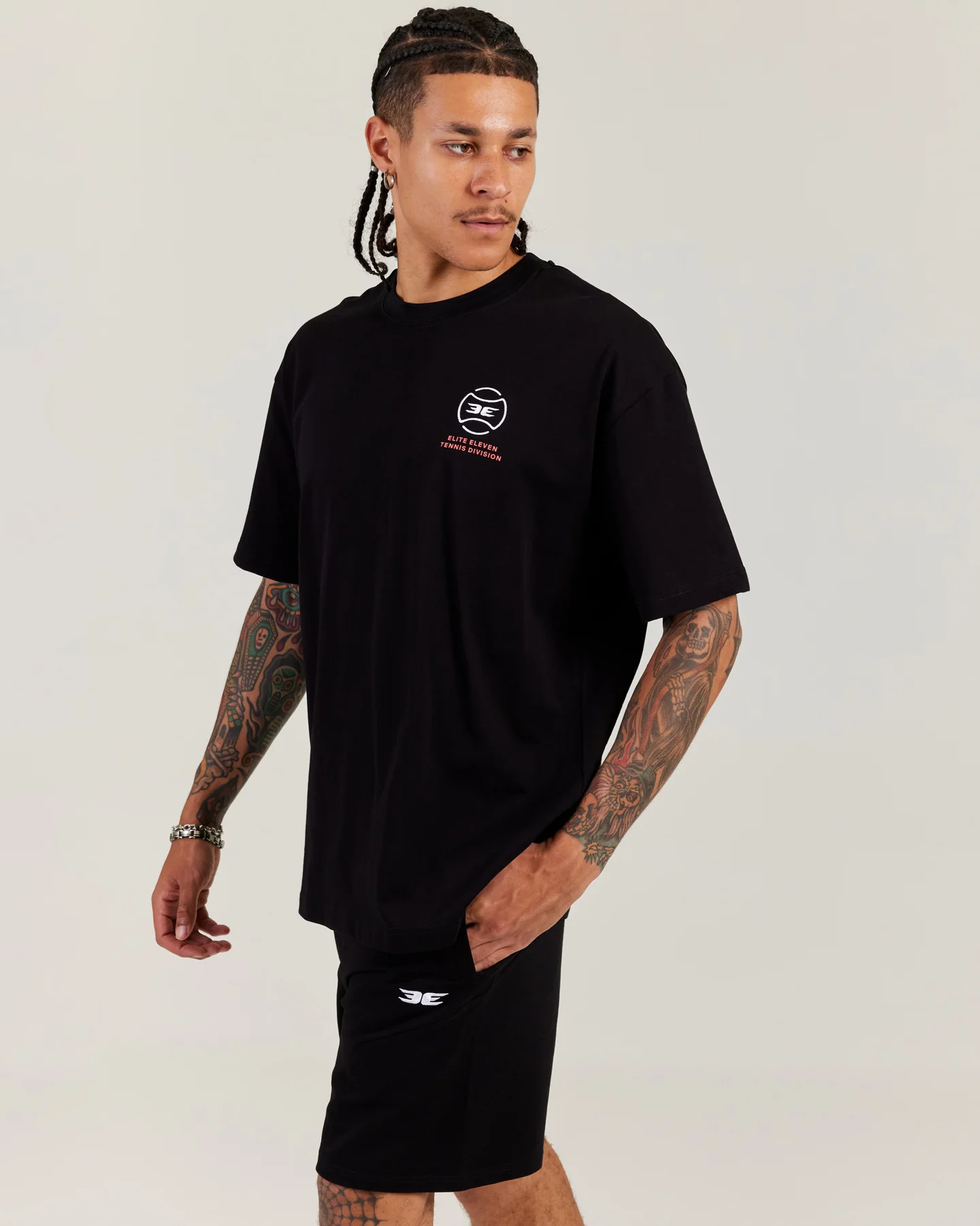 Men's Oversized Clubhouse Tee - Black - Image 3