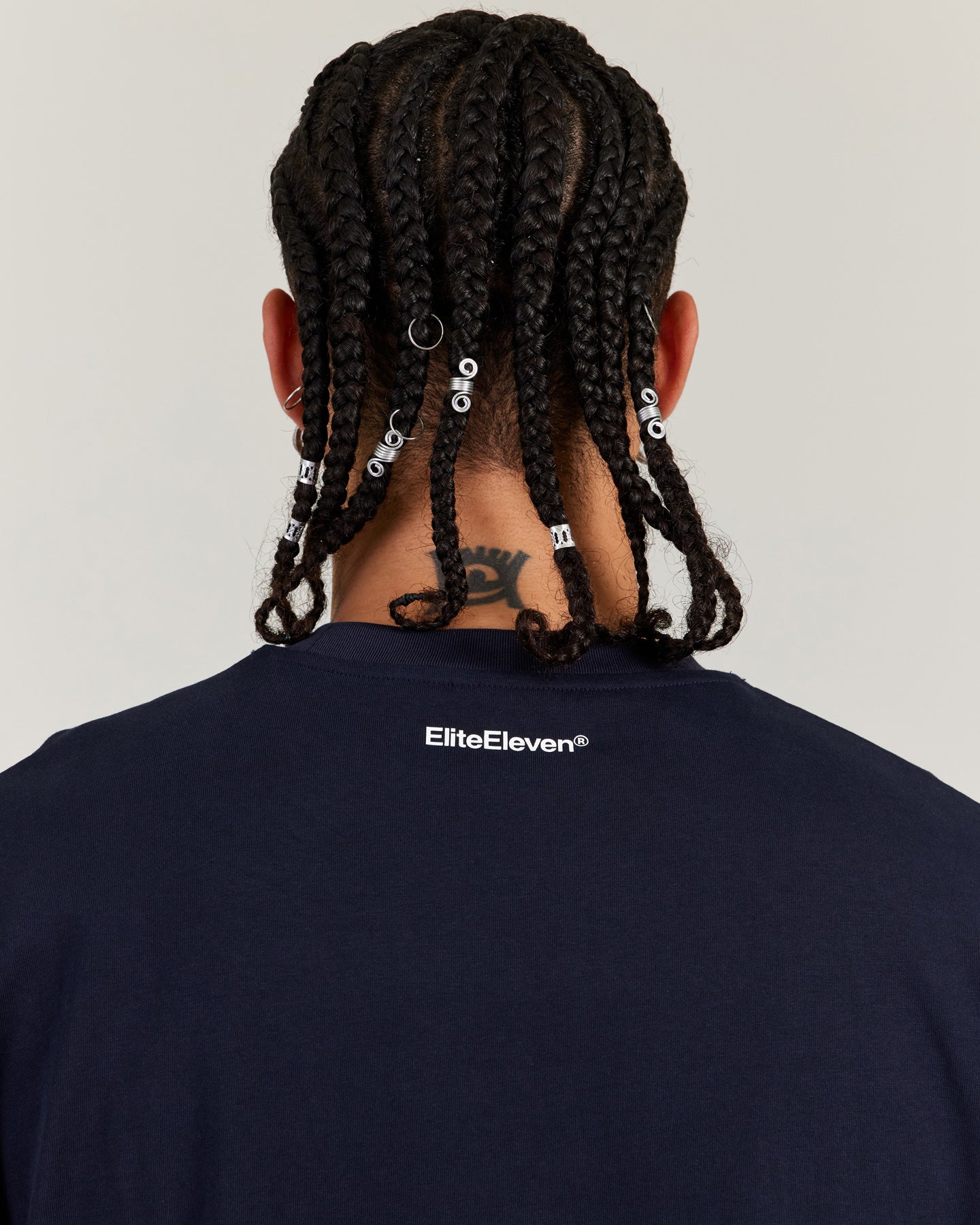 Men's Oversized Tri Ball Tee - Navy - Image 4