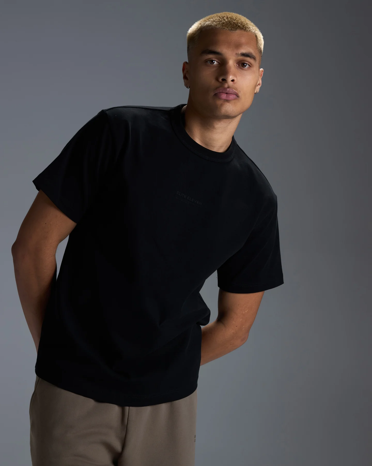 Men's Premium Cotton Boxy Tee - Black - Image 3