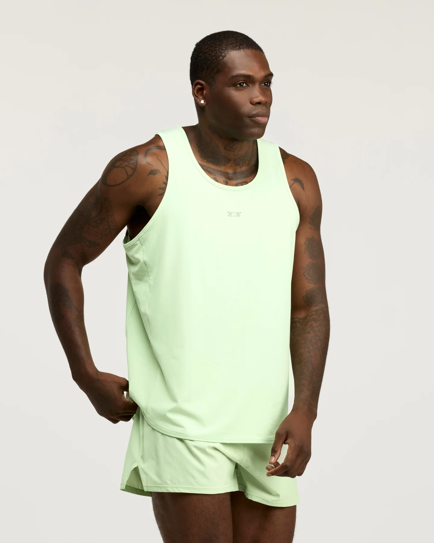 Men's ProSport Singlet - Lime - Image 3