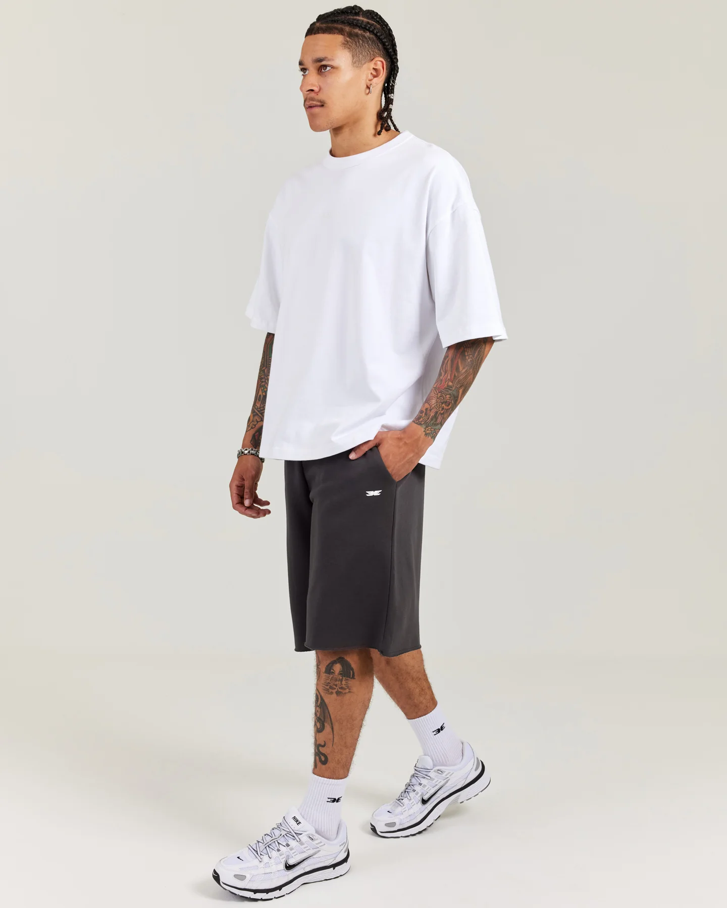 Omni Oversized Shorts - Charcoal - Image 5