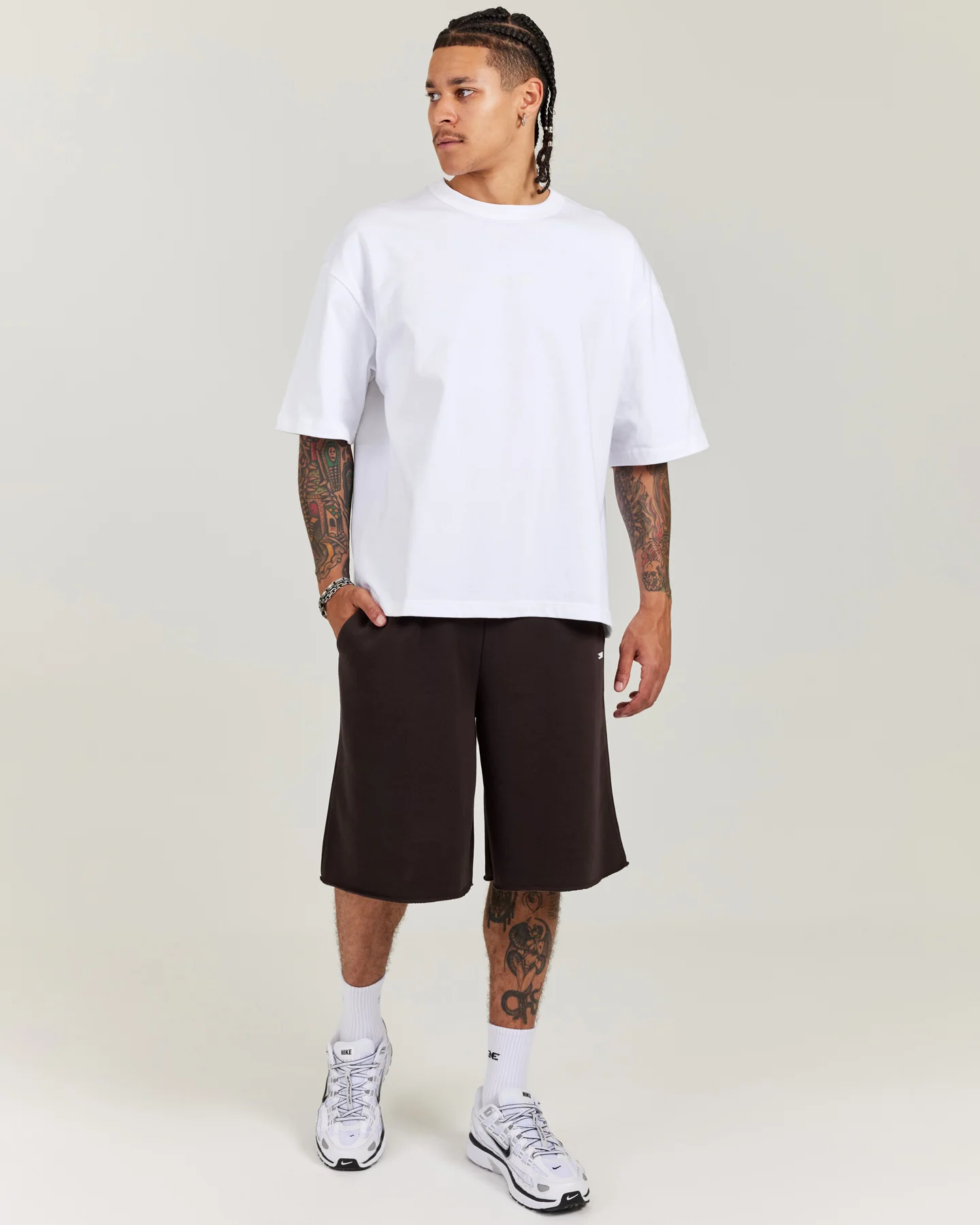 Omni Oversized Shorts - Coffee Bean - Image 4