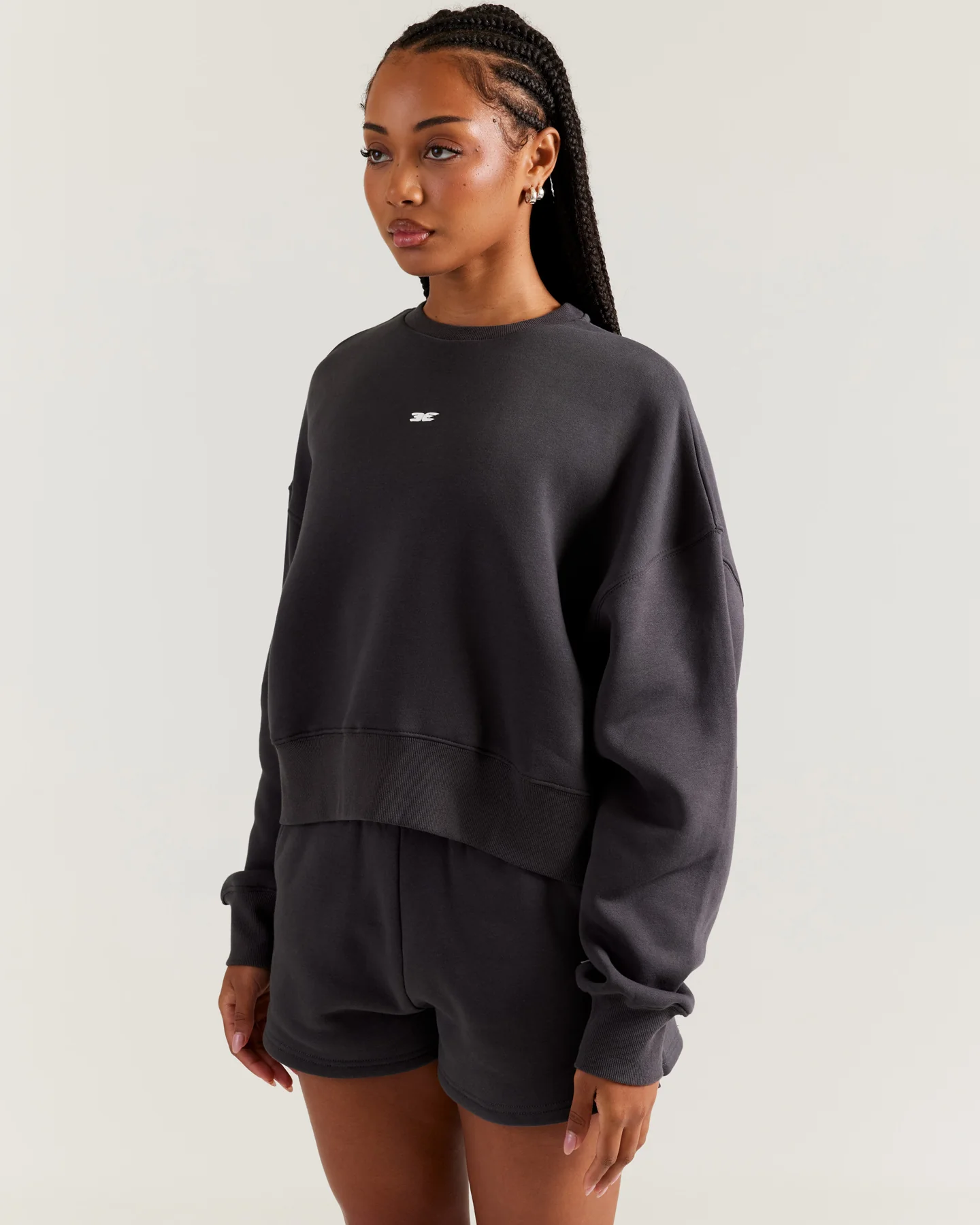Omni Relaxed Crewneck - Charcoal - Image 3