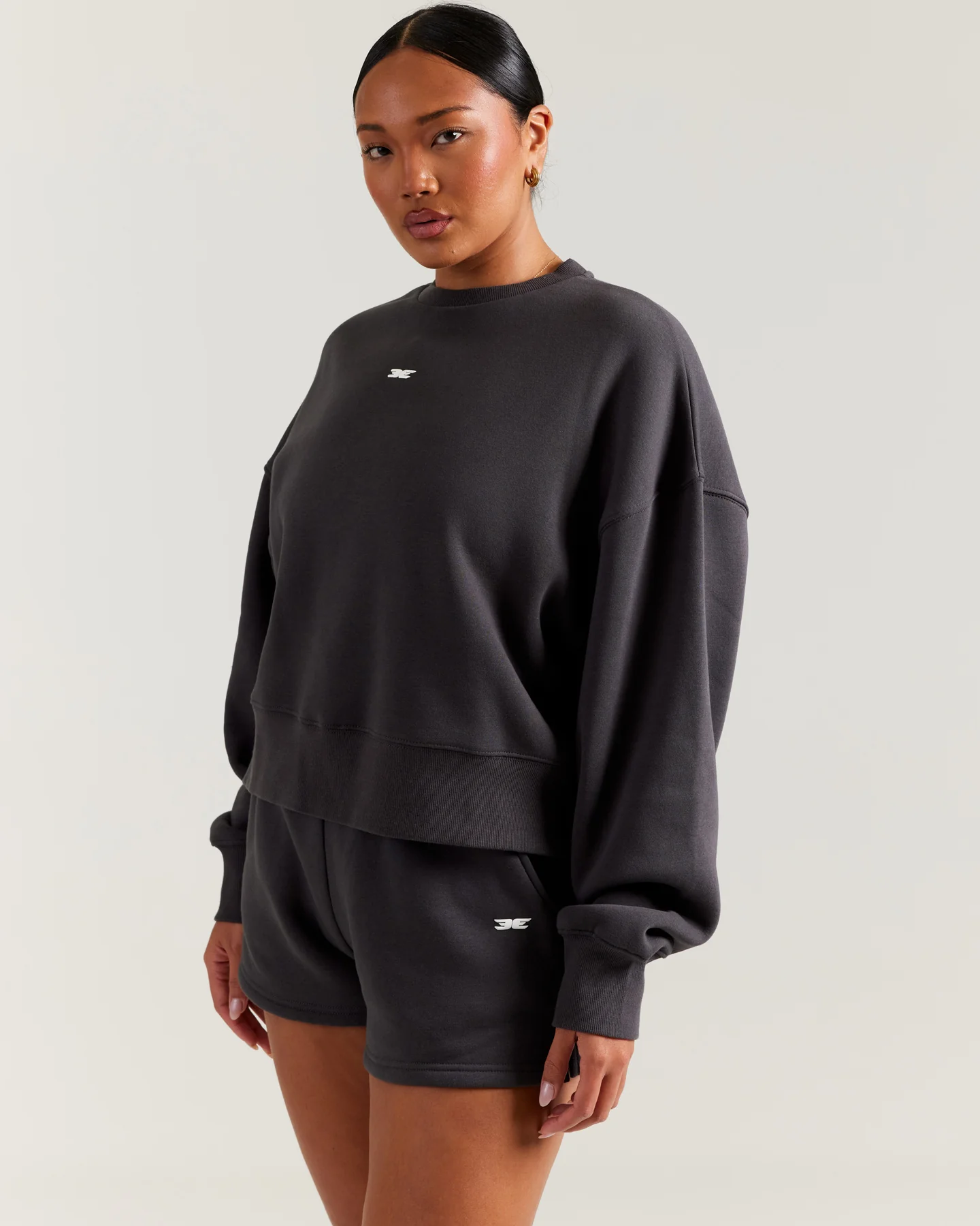 Omni Relaxed Crewneck - Charcoal - Image 5