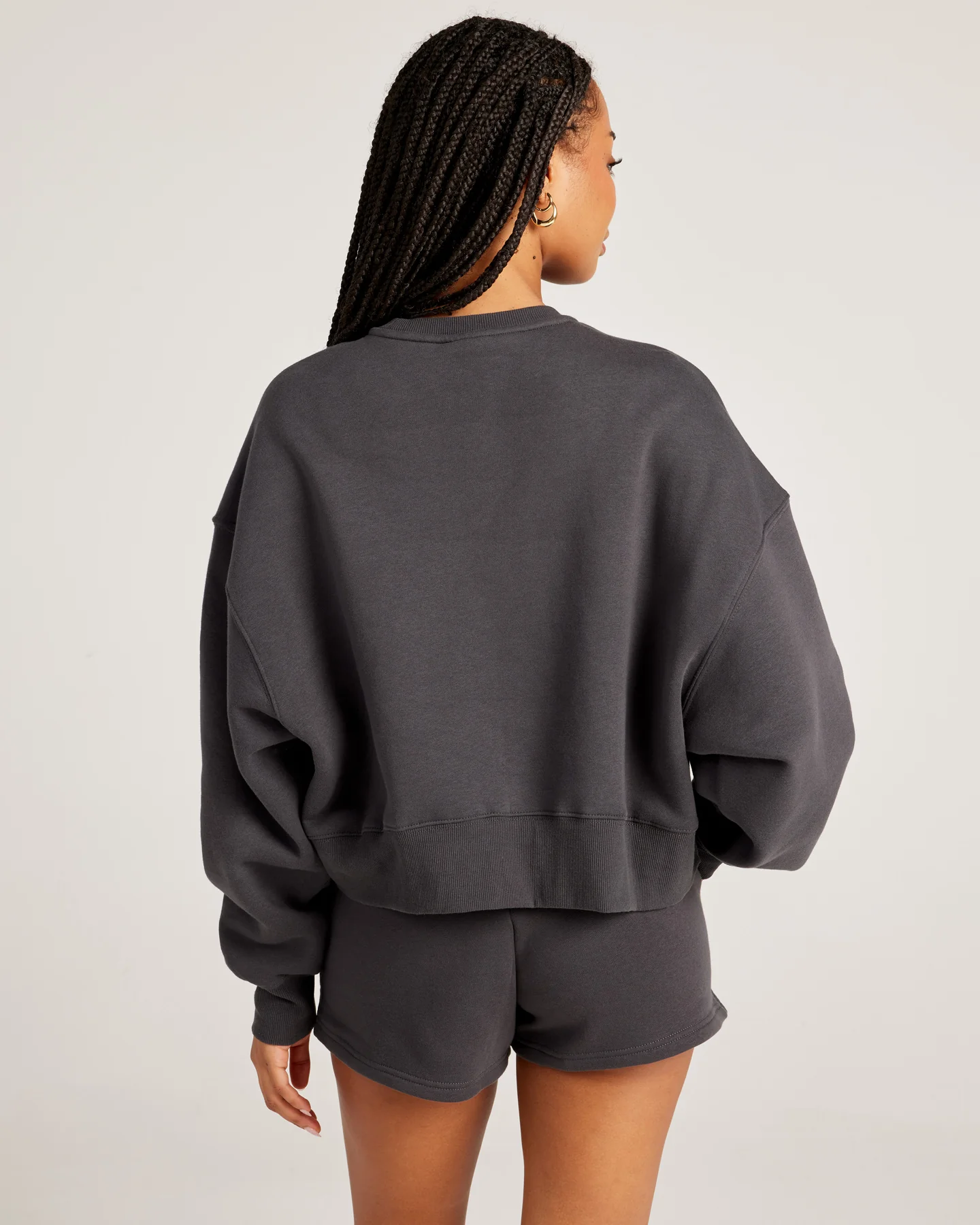 Omni Relaxed Crewneck - Charcoal/Charcoal - Image 2