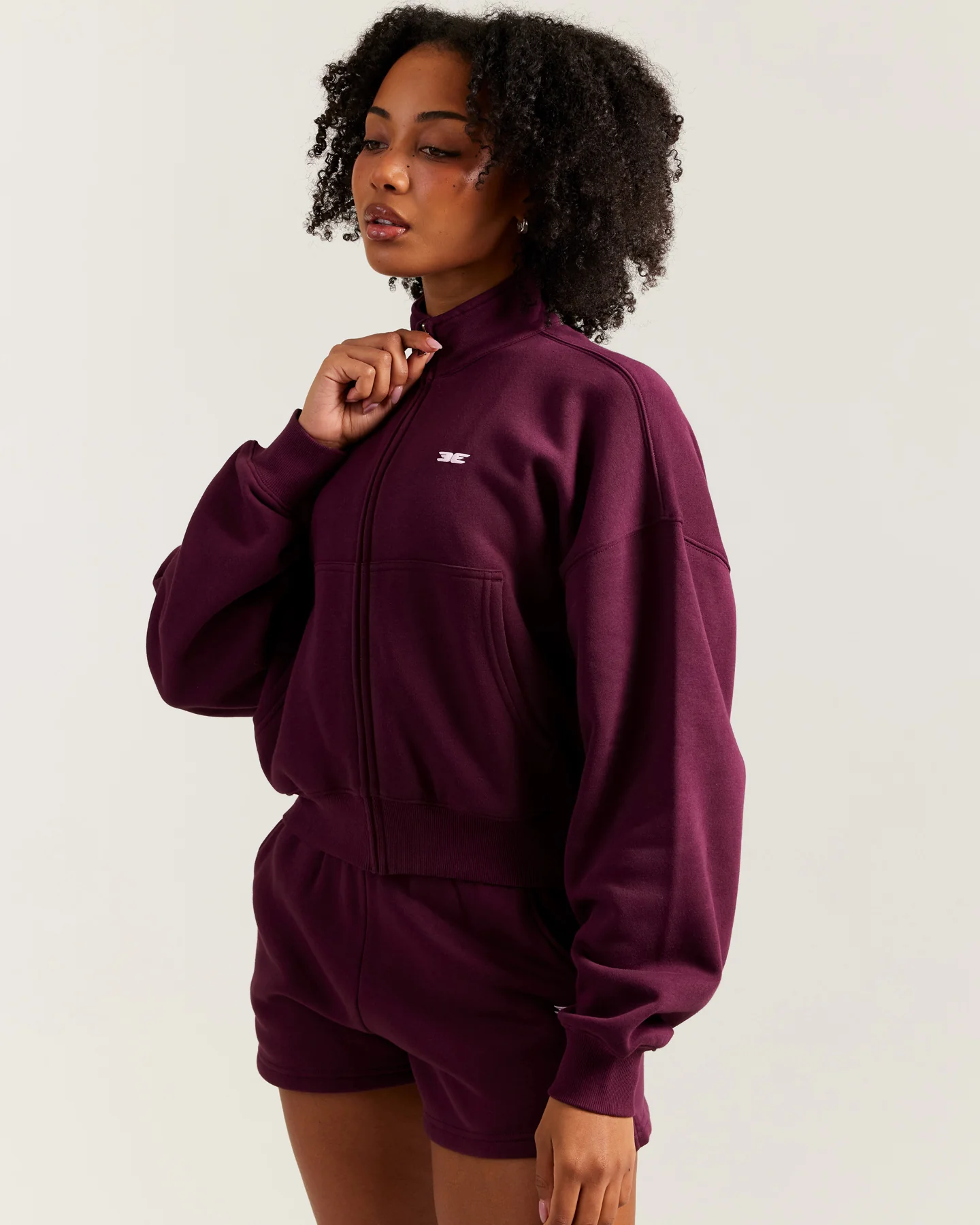 Omni Relaxed Zip Through - Cherry Cola - Image 4