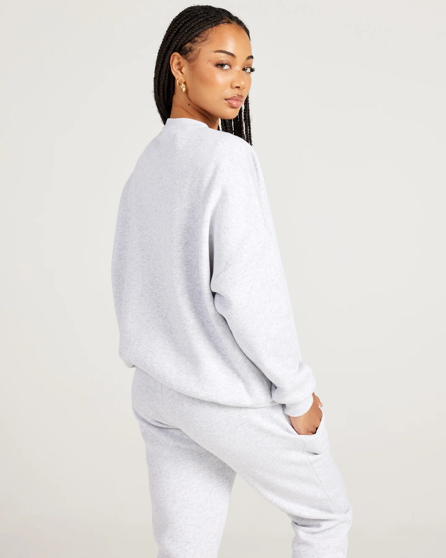 Omni Unisex Crewneck - Grey Marle/Grey Marle - Image 5