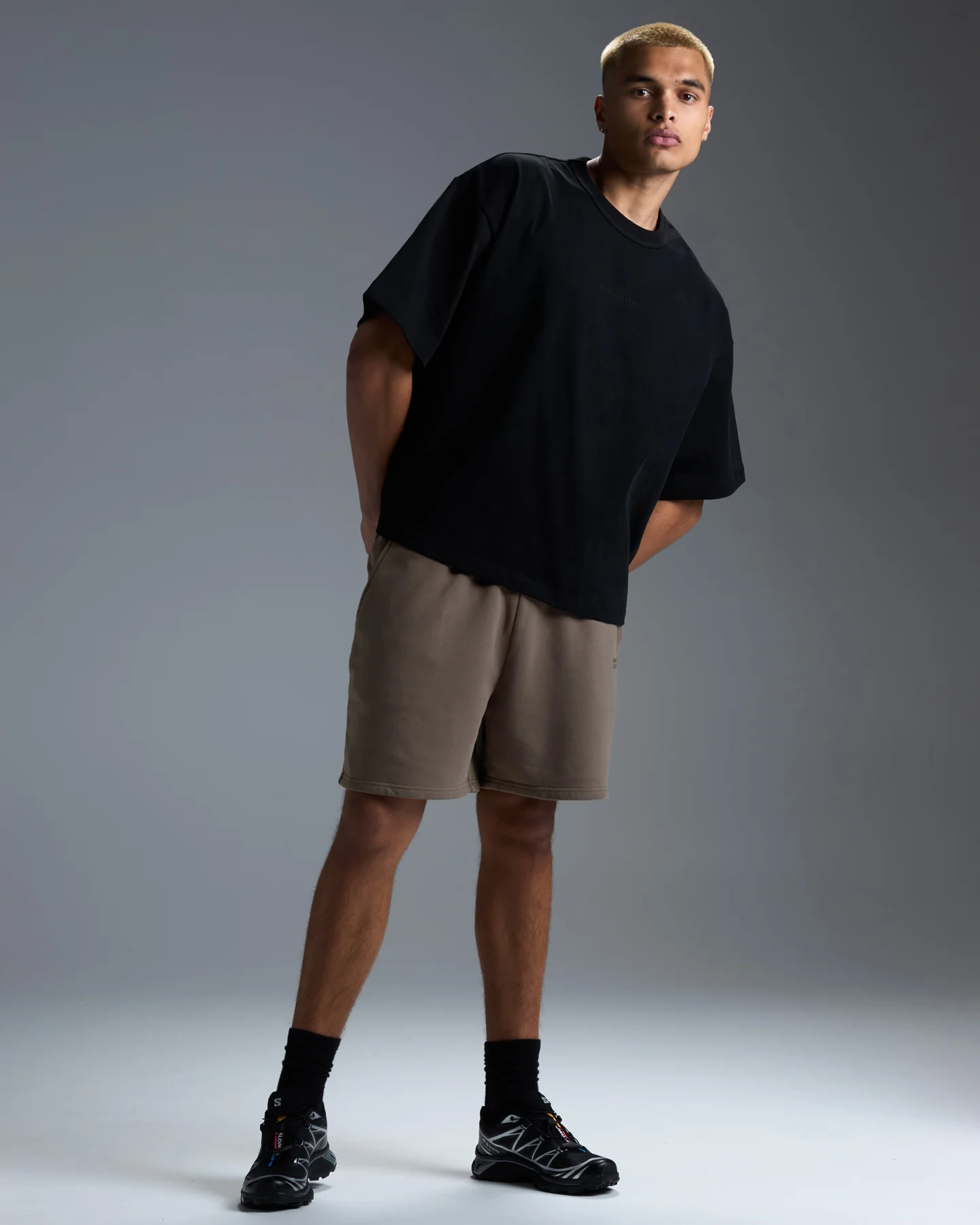 Premium Heavyweight Men's Shorts - Dark Taupe - Image 3