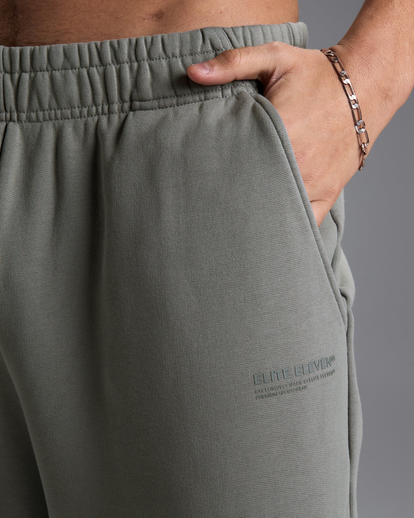 Premium Heavyweight Oversized Joggers - Fog Green - Image 10