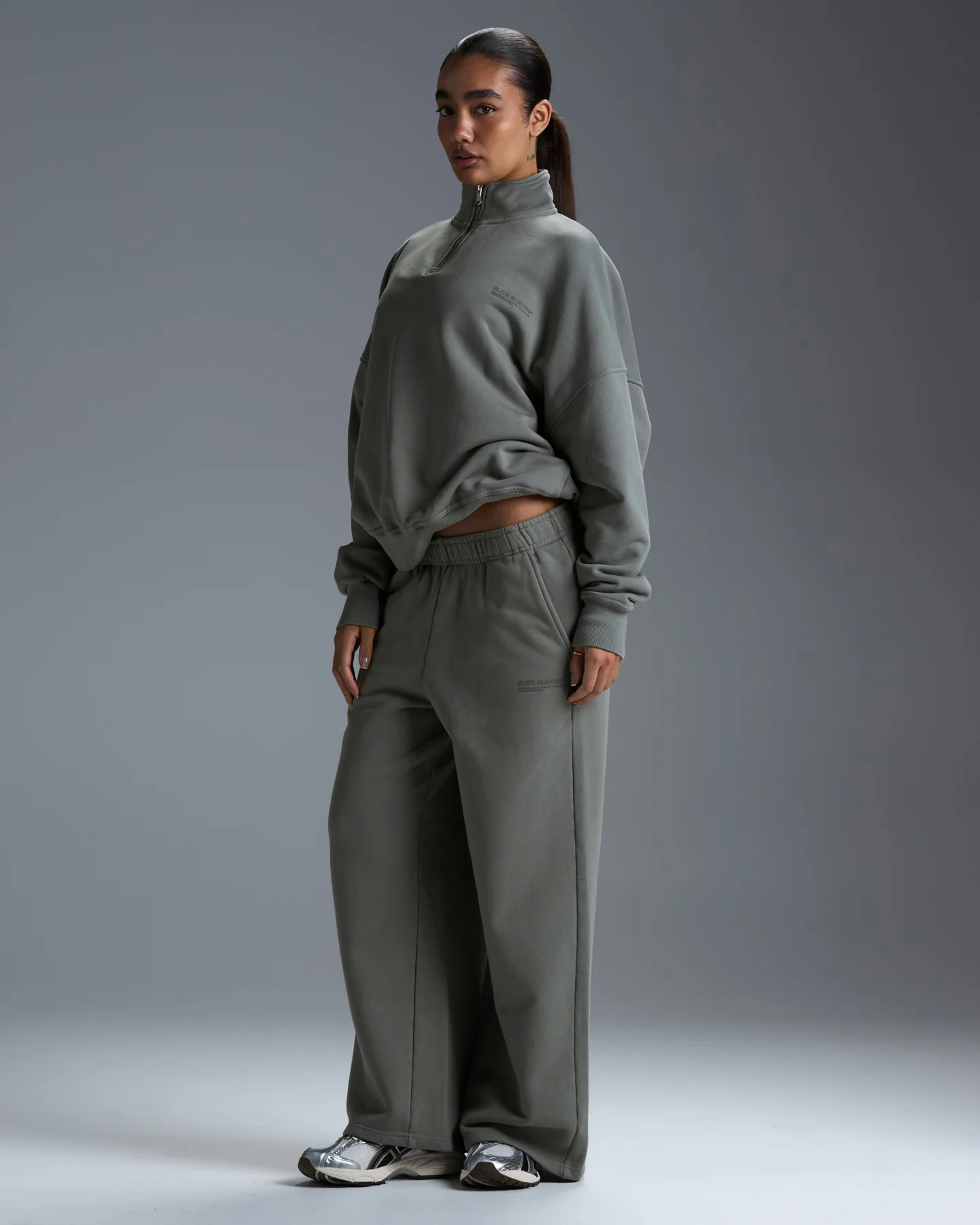Premium Heavyweight Women's Straight Leg Pants - Fog Green - Image 3